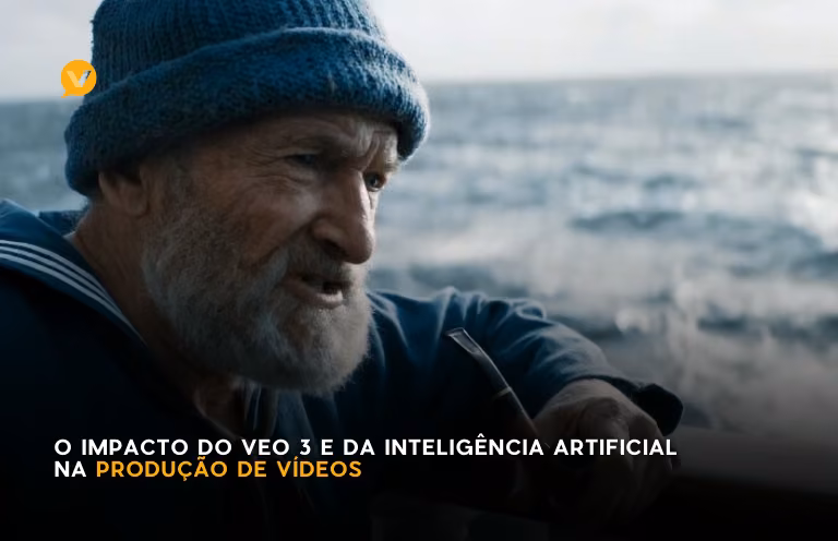 Capa editorial: O Impacto do VEO 3 e da Inteligência Artificial na Produção de Vídeos