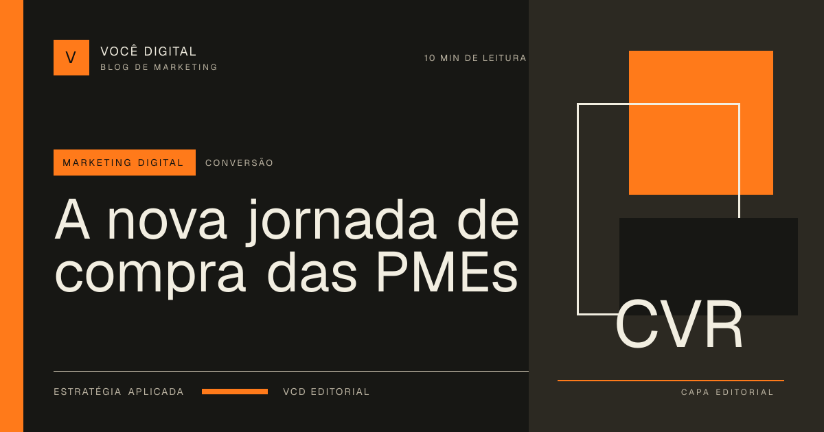 Capa editorial: A nova jornada de compra das PMEs