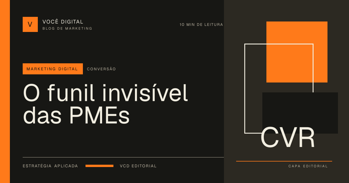 Capa editorial: O funil invisível das PMEs