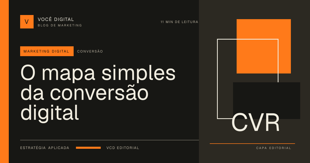 Capa editorial: O mapa simples da conversão digital