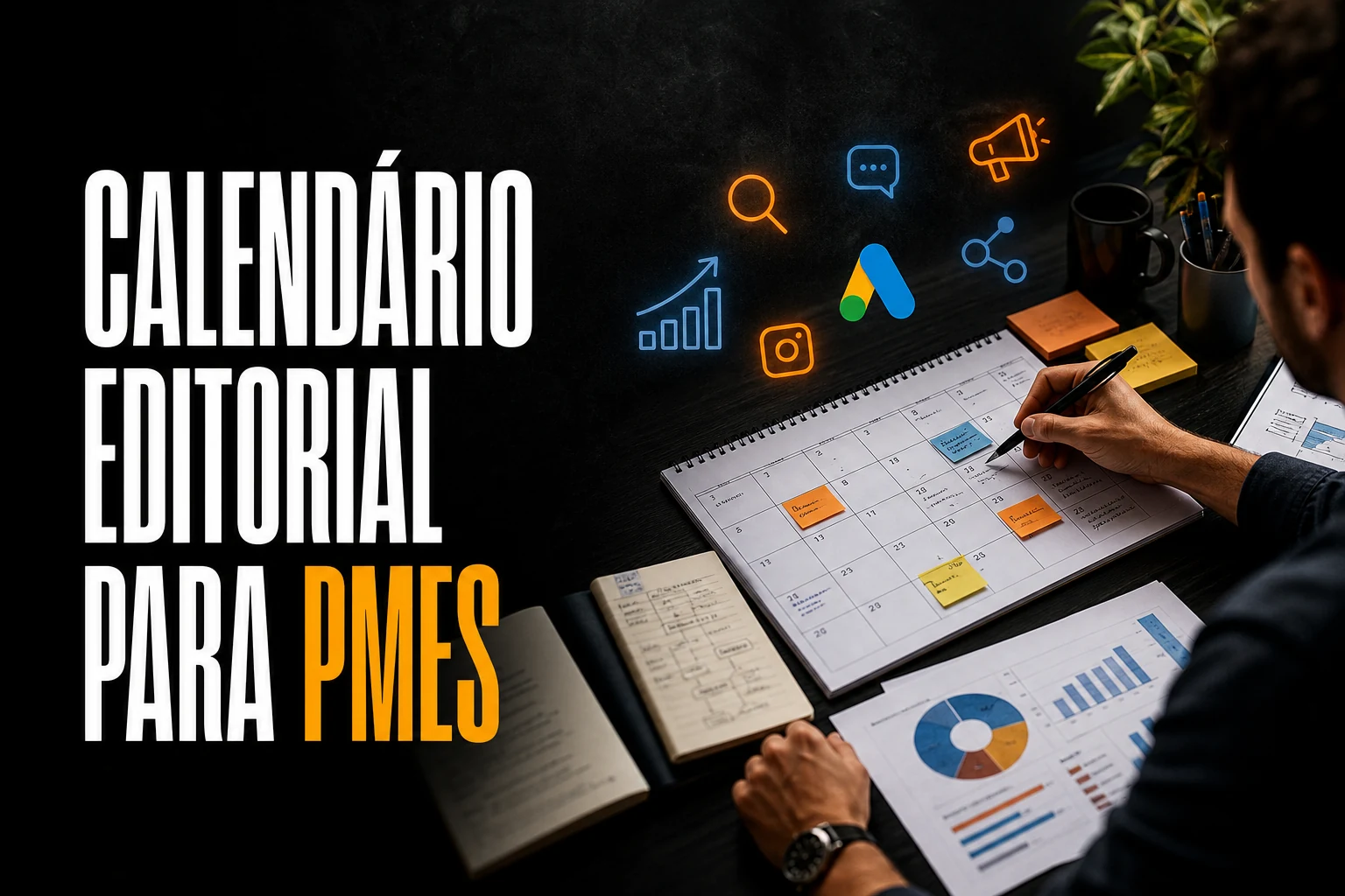 Capa exclusiva: Calendário editorial para PMEs: como planejar conteúdo que vende