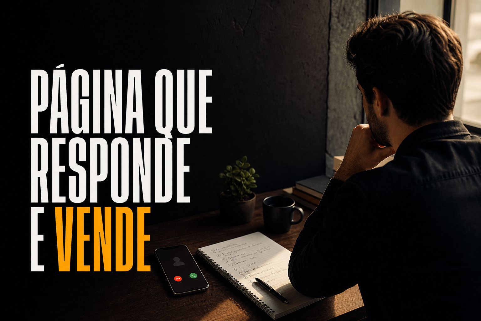 Pessoa ajustando um site em um escritório pequeno com foco em conversão e atendimento ao cliente