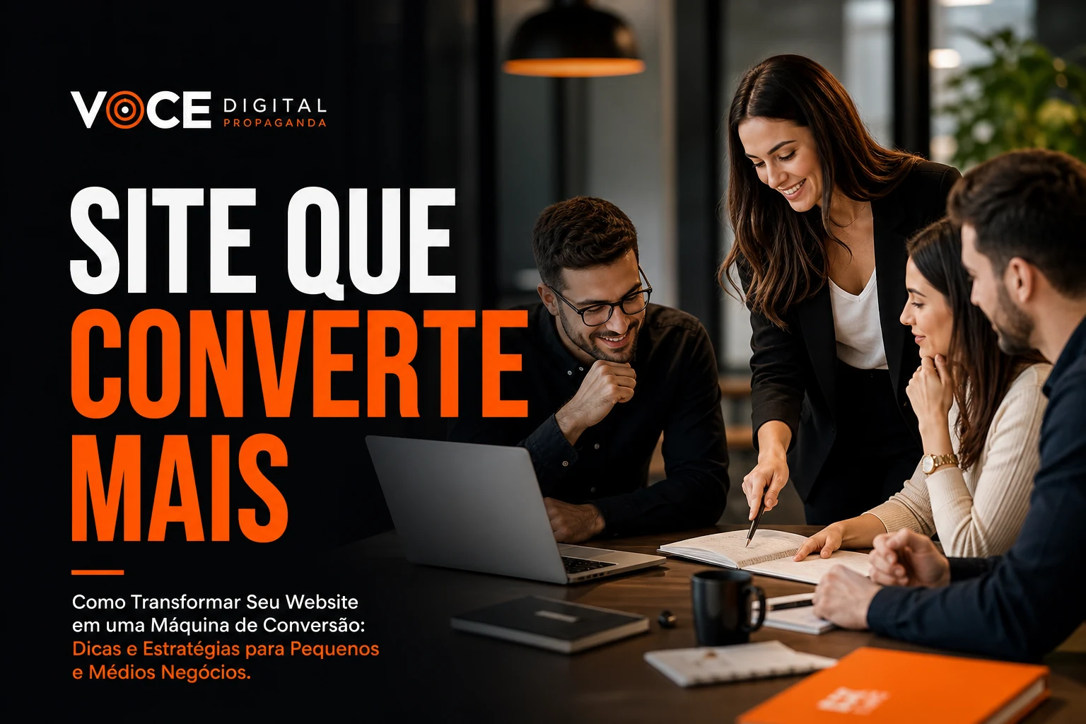 Capa exclusiva: Como Transformar Seu Website em uma Máquina de Conversão: Dicas e Estratégias para Pequenos e Médios Negócios