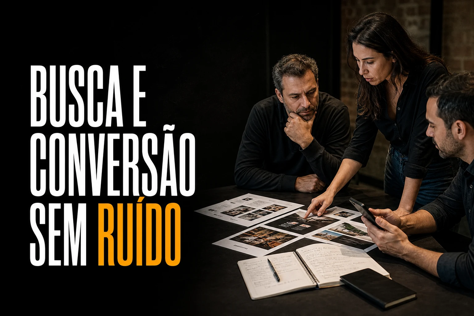 Capa exclusiva: Busca e Conversão Sem Ruído para PMEs
