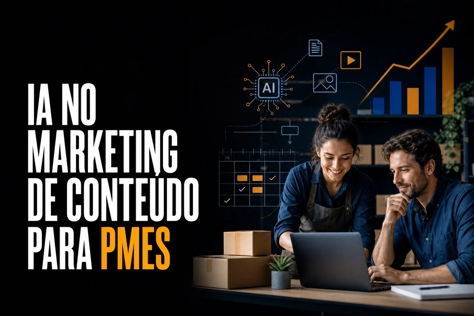 Capa exclusiva: IA no marketing de conteúdo para PMEs: como ganhar escala